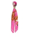 Bimba Y Lola Chihuahua-print Branded Charm Bag In Pink
