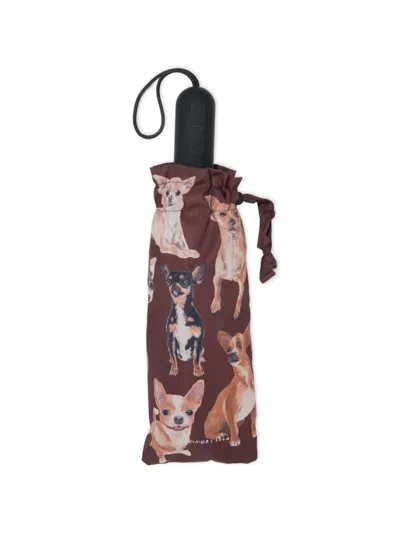 Bimba Y Lola Chihuahuas Print Umbrella In Braun