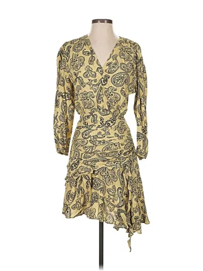 Pre-owned Bimba Y Lola Cocktail Dress In Gold