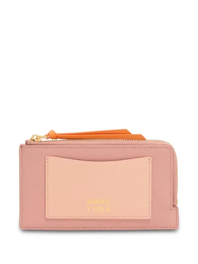 Bimba Y Lola Colour-block Wallet In Pink