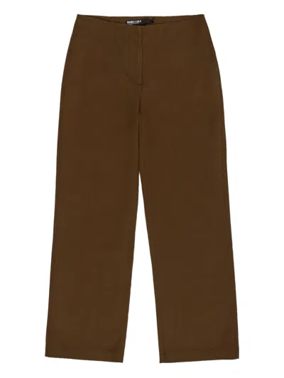Bimba Y Lola Concealed-fastening Trousers In Brown