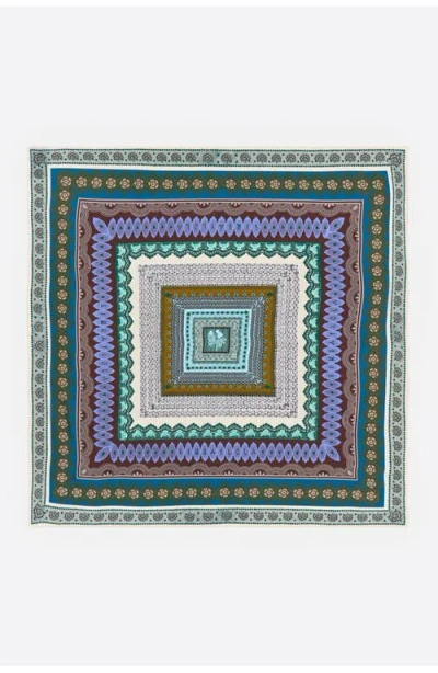 BIMBA Y LOLA BIMBA Y LOLA CONCENTRIC BORDERS LACE SCARF