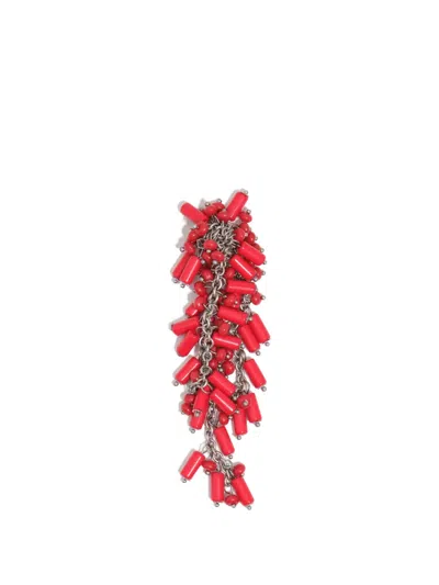 Bimba Y Lola Coral Cascade Earrings In Red