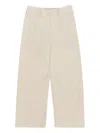 Bimba Y Lola Corduroy Cotton Trousers In Neutral