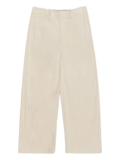 Bimba Y Lola Corduroy Cotton Trousers In Neutral