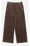 Bimba Y Lola Corduroy Jogger Trousers In Brown