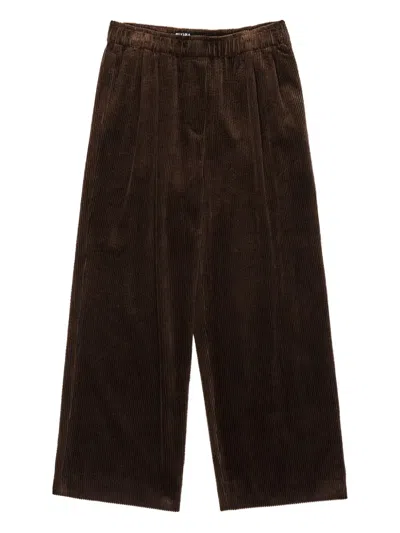 Bimba Y Lola Corduroy Trousers In Brown