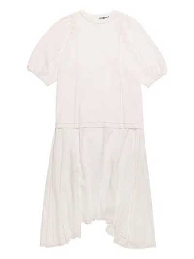 Bimba Y Lola Cotton-blend Dress In White