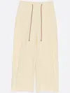 Bimba Y Lola Cotton Darted Trousers In Neutrals
