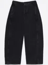 Bimba Y Lola Cotton Tapered Trousers In Black