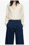 Bimba Y Lola Cotton/silk Shirt In White