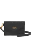 Bimba Y Lola Crocodile-effect Cardholder In Black