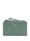 Bimba Y Lola Crocodile-effect Zip-around Wallet In Green