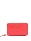 Bimba Y Lola Crocodile-effect Zip-around Wallet In Red