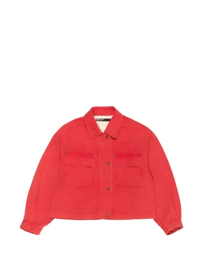 Bimba Y Lola Cropped Jacket In Red