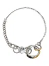 Bimba Y Lola Crystal-embellished Chain Necklace In Silver