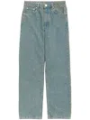 Bimba Y Lola Crystal-embellished Cropped Jeans In Blue