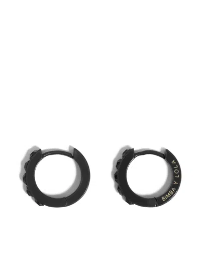 Bimba Y Lola Crystal-embellished Earrings In Black