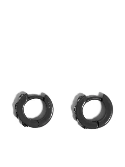 Bimba Y Lola Crystal-embellished Earrings In Black