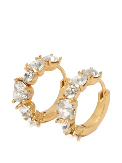 Bimba Y Lola Crystal-embellished Earrings In Gold
