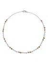 Bimba Y Lola Crystal-heart Necklace In Multi