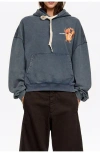 Bimba Y Lola Dachshund Logo Hoodie In Blue