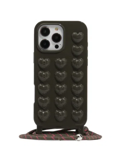 Bimba Y Lola Dark Green Shiny Silicone Case For Iphone 15 Pro