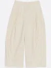 Bimba Y Lola Darted Cropped Trousers In Neutrals