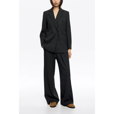 Bimba Y Lola Darted Straight Leg Trousers In Gray