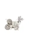 Bimba Y Lola Decorative-leaf Floral Ring