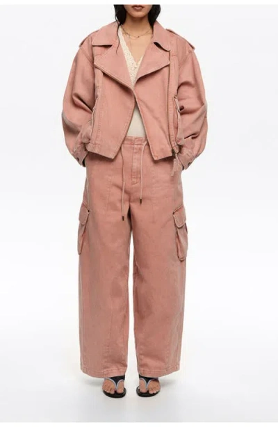 Bimba Y Lola Denim Double-breasted Jacket In Multi