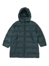 Bimba Y Lola Detachable-hoodie Zip Jacket In Green
