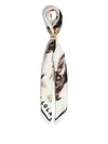 Bimba Y Lola Dog-print Scarf In White