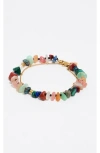 Bimba Y Lola Stone-embellished Double-layer Bracelet In Multi