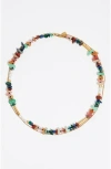 Bimba Y Lola Stone-embellished Double-layer Necklace In Multi