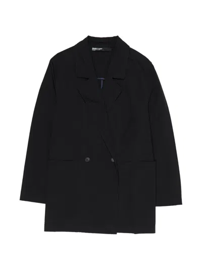 Bimba Y Lola Double Breasted Blazer In Black