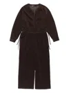 Bimba Y Lola Drawstring Corduroy Jumpsuit In Brown