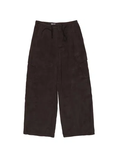 Bimba Y Lola Drawstring-detail Cargo-pocket Trousers In Brown