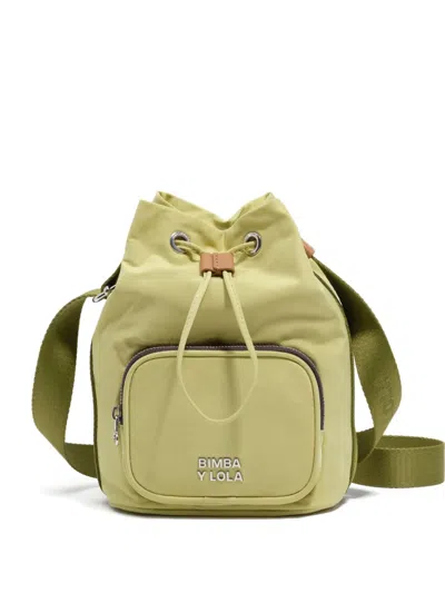 Bimba Y Lola Drawstring Mini Bag In Green