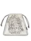 Bimba Y Lola Drawstring Pouch Bag In White