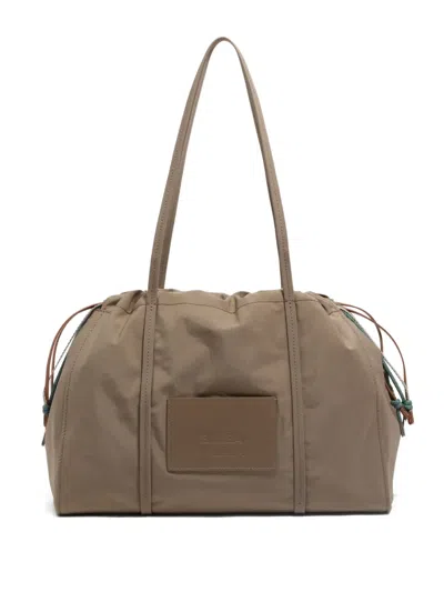 Bimba Y Lola Drawstring Top-handle Shoulder Bag In Neutral