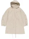 Bimba Y Lola Drawstring Trenchcoat In Neutrals