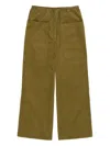 Bimba Y Lola Drawstring-waist Corduroy Trousers In Green