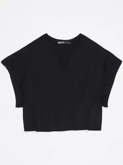 Bimba Y Lola Drop-shoulder T-shirt In Black