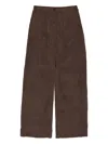 Bimba Y Lola Elasticated Waist Trousers In Brown