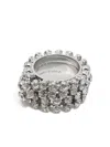 Bimba Y Lola Embellished Ring In Silver
