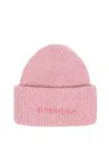 Bimba Y Lola Embroidered Beanie Hat In Pink