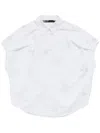 Bimba Y Lola Embroidered Short-sleeve Shirt In White