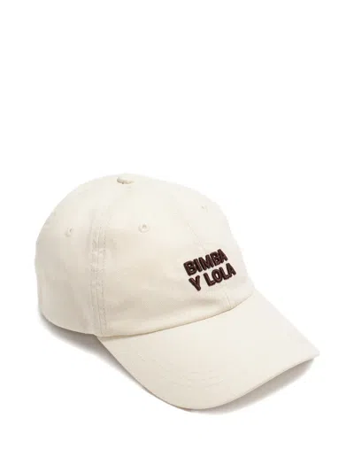 Bimba Y Lola Embroidered-logo Cap In White
