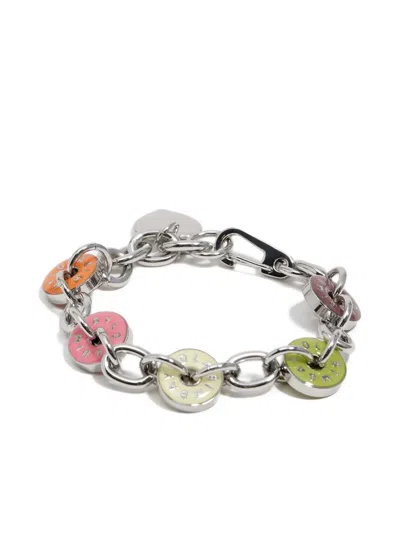Bimba Y Lola Enamel-disc Chain Bracelet In Metallic